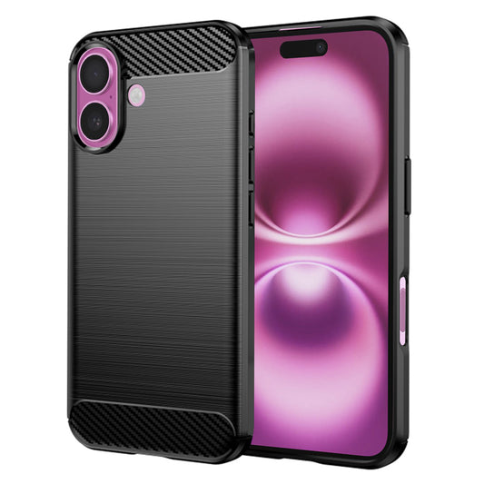 Obal na Apple iPhone 16 Plus, Techsuit, Karbón, Čierny