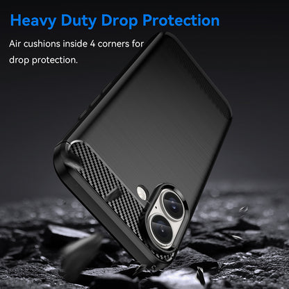 Obal na Apple iPhone 16 Plus, Techsuit, Karbón, Čierny