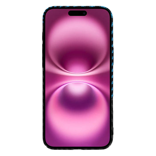 Puzdro pre Apple iPhone 16 Plus, Techsuit, Carbonite FiberShell, Čierna Bleu