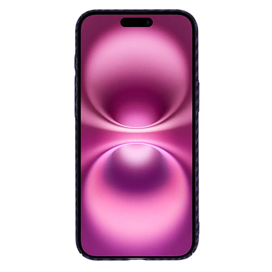 Puzdro pre Apple iPhone 16 Plus, Techsuit, Carbonite FiberShell, Fialové