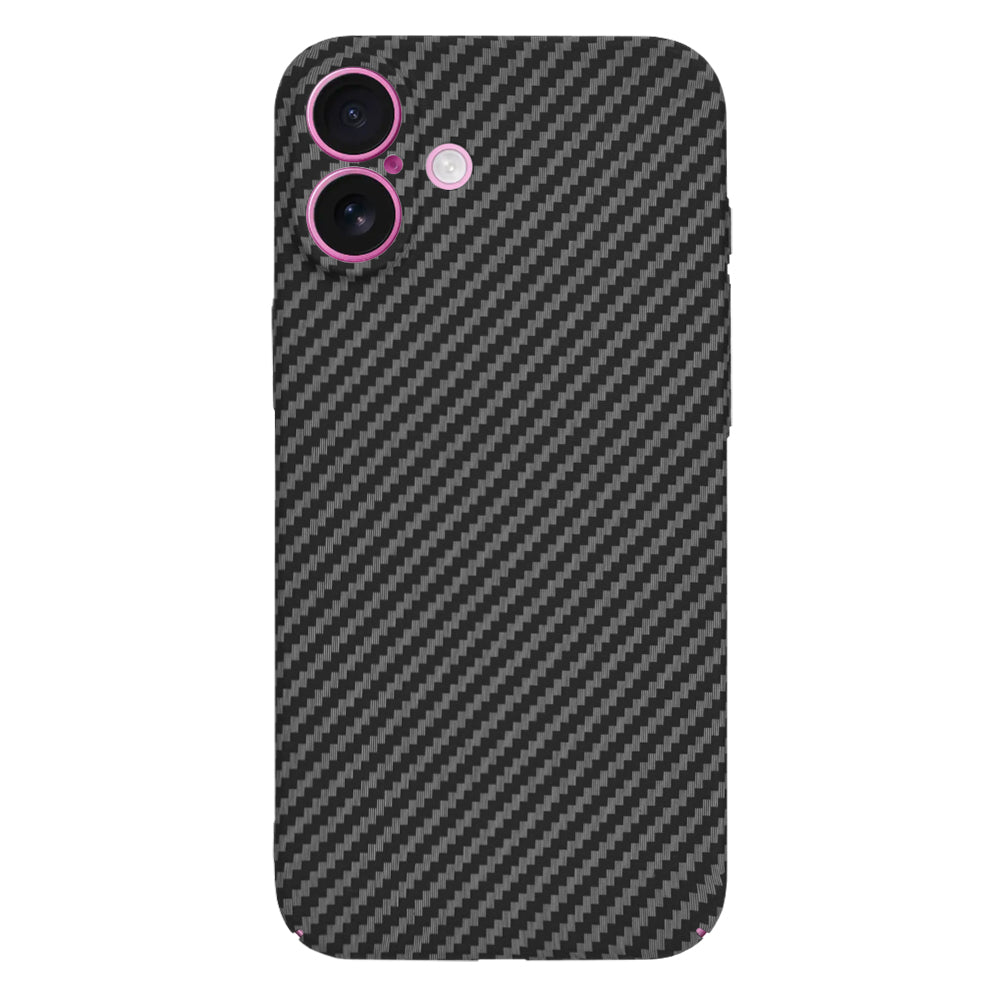 Puzdro pre Apple iPhone 16 Plus, Techsuit, Carbonite FiberShell, Čierne