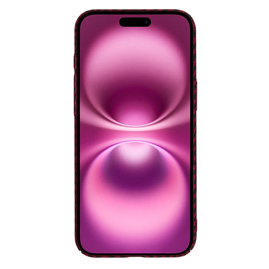 Puzdro pre Apple iPhone 16 Plus, Techsuit, Carbonite FiberShell, červené