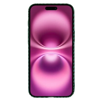 Puzdro pre Apple iPhone 16 Plus, Techsuit, Carbonite FiberShell, Zelené