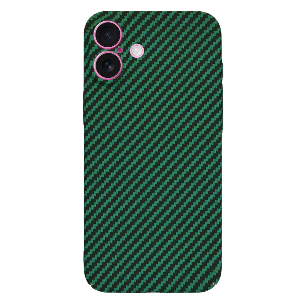 Puzdro pre Apple iPhone 16 Plus, Techsuit, Carbonite FiberShell, Zelené