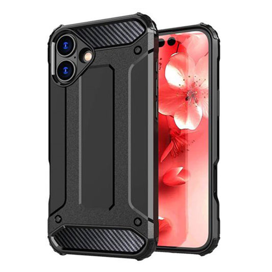 Puzdro pre Apple iPhone 16 Plus, Techsuit, Hybrid Armor, Čierne
