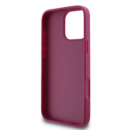 Puzdro pre Apple iPhone 16 Pro, Guess, Glitter Big 4G Script, Magenta