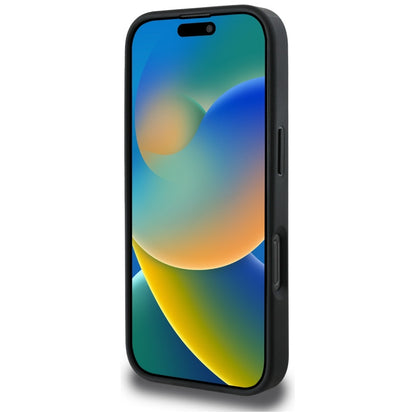 Puzdro pre Apple iPhone 16 Pro Max, Guess, 4G Grained Roses Big Logo, Čierne