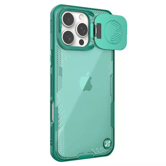 Puzdro pre Apple iPhone 16 Pro Max, Nillkin, Iceblade Prop (bez výrezu na kameru), zelené