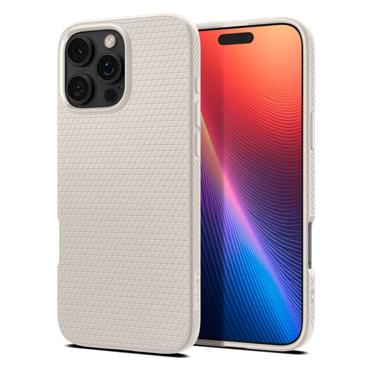 Puzdro pre Apple iPhone 16 Pro Max, Spigen, Liquid Air, Béžová