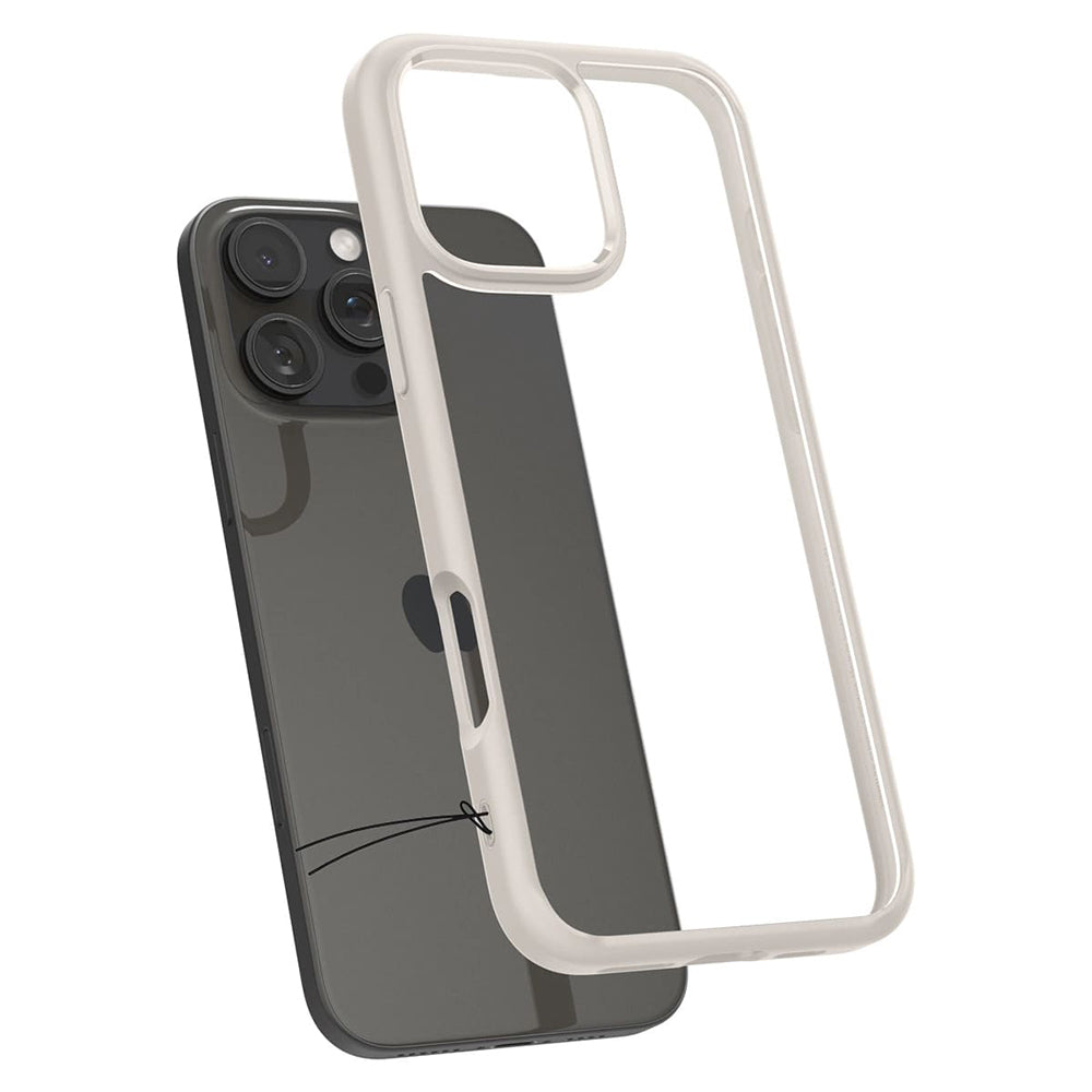 Puzdro pre Apple iPhone 16 Pro Max, Spigen, Ultra Hybrid, Béžová ACS08385