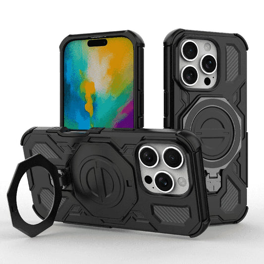 Puzdro pre Apple iPhone 16 Pro Max, Techsuit, Carbon Shield Pro, Čierna