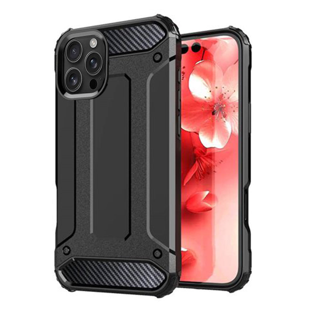 Puzdro pre Apple iPhone 16 Pro Max, Techsuit, Hybrid Armor, Čierne