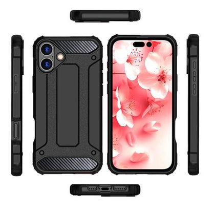 Puzdro pre Apple iPhone 16 Pro Max, Techsuit, Hybrid Armor, Čierne