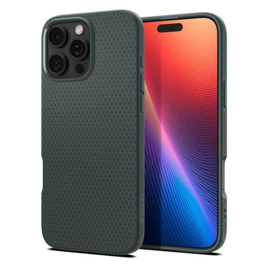 Puzdro pre Apple iPhone 16 Pro, Spigen, Liquid Air, Zelená ACS08119