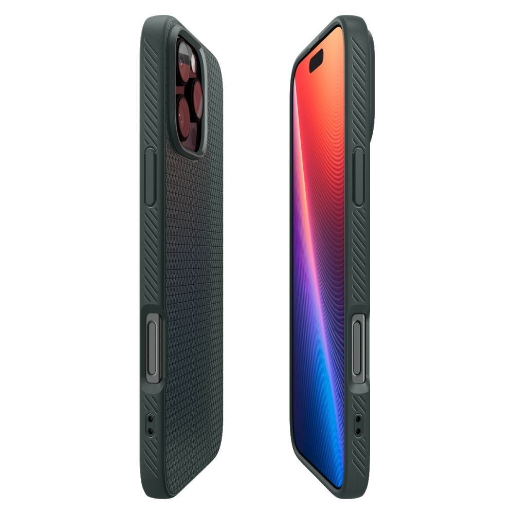 Puzdro pre Apple iPhone 16 Pro, Spigen, Liquid Air, Zelená ACS08119