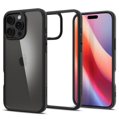 Puzdro pre Apple iPhone 16 Pro, Spigen, Ultra Hybrid, Matné čierne