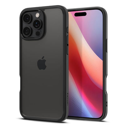 Puzdro pre Apple iPhone 16 Pro, Spigen, Ultra Hybrid, Matné čierne