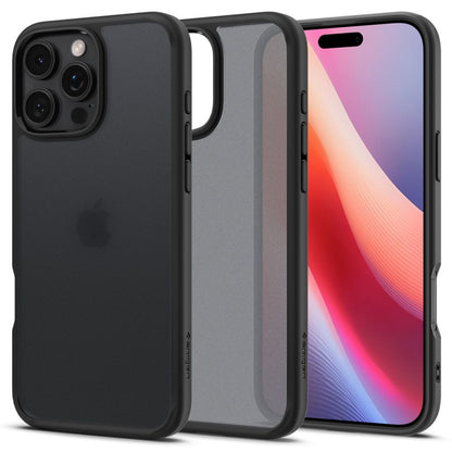 Puzdro pre Apple iPhone 16 Pro, Spigen, Ultra Hybrid, Čierna Matná ACS08124