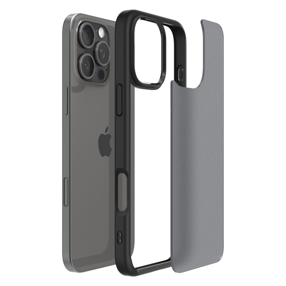 Puzdro pre Apple iPhone 16 Pro, Spigen, Ultra Hybrid, Čierna Matná ACS08124