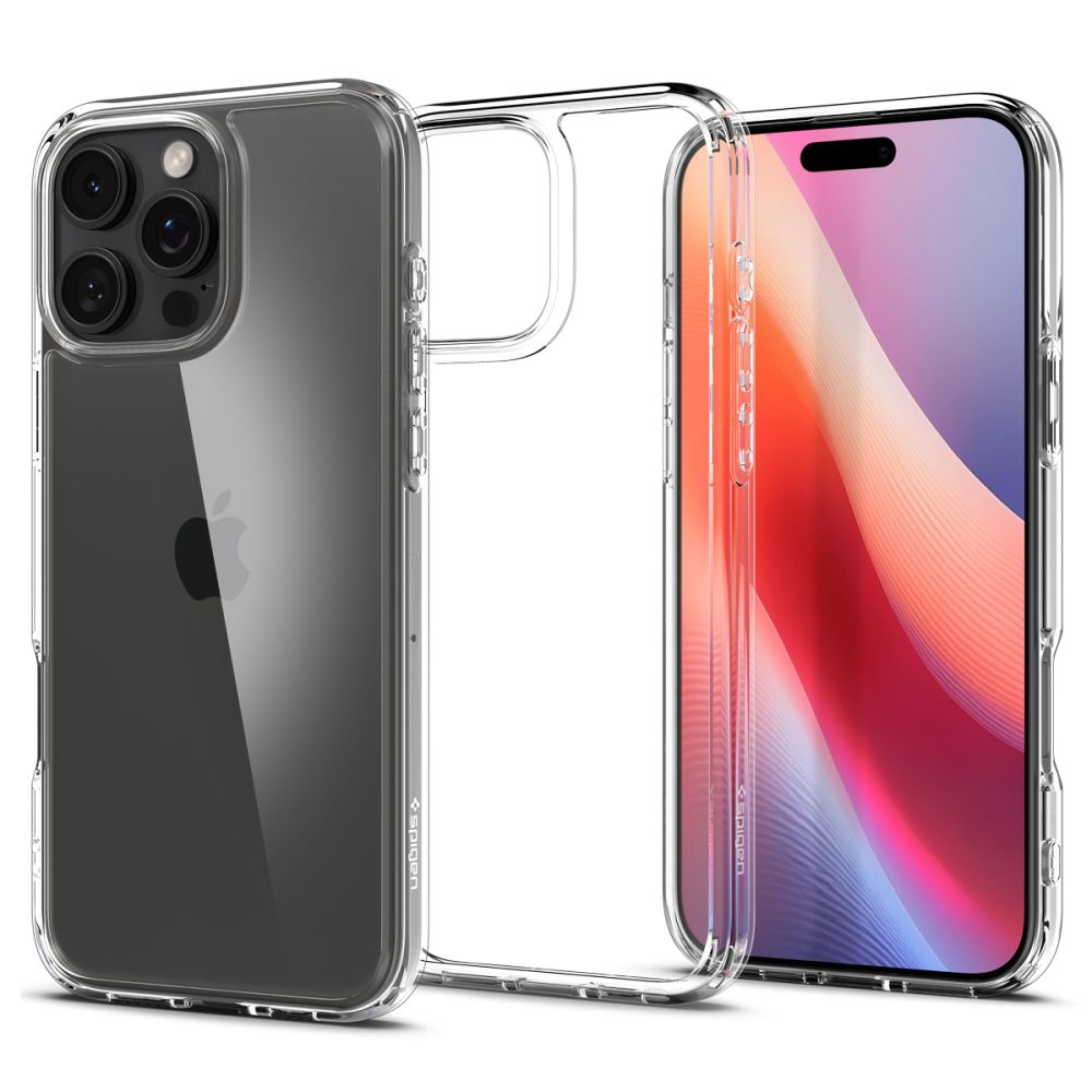 Puzdro pre Apple iPhone 16 Pro, Spigen, Ultra Hybrid, Transparentné ACS08121