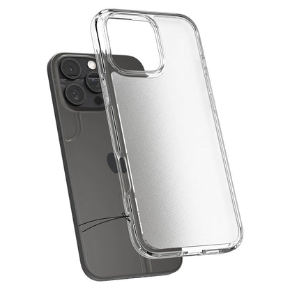 Puzdro pre Apple iPhone 16 Pro, Spigen, Ultra Hybrid, Saténovo Transparentné ACS08122