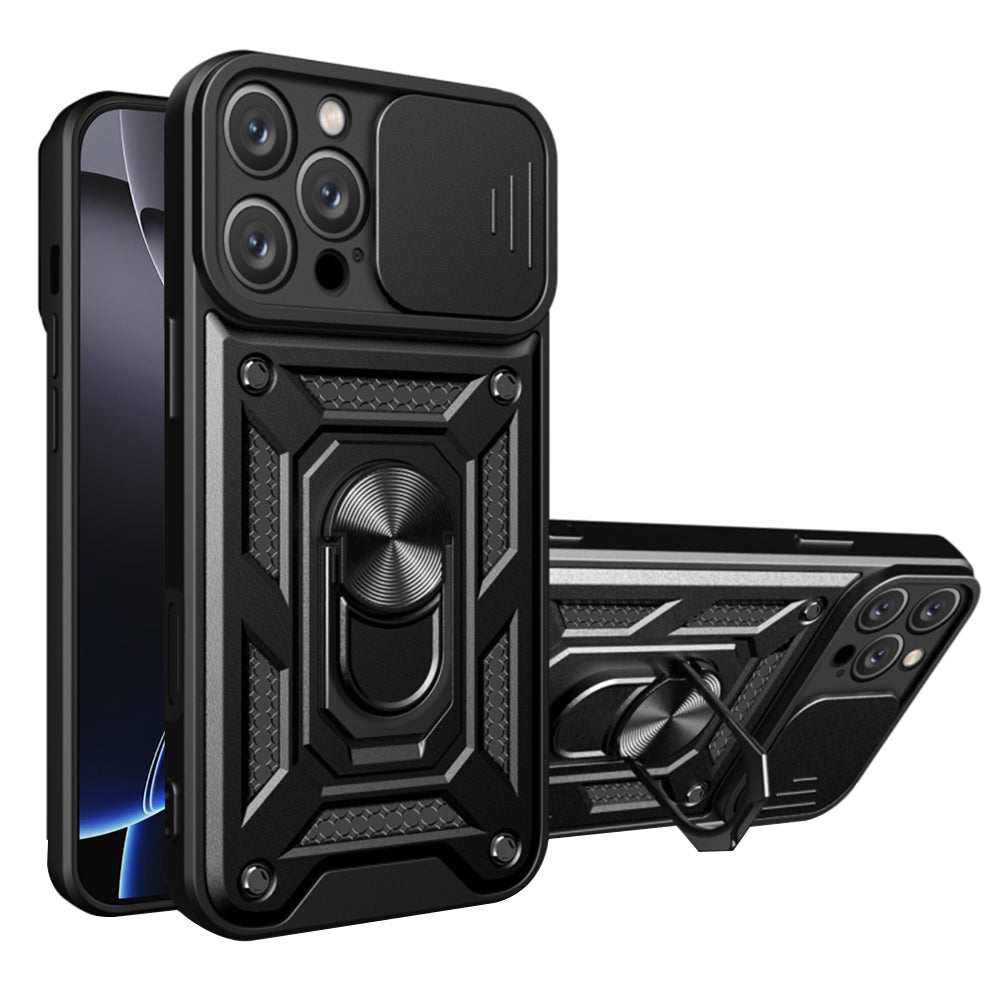 Puzdro pre Apple iPhone 16 Pro, Techsuit, CamShield, Čierne