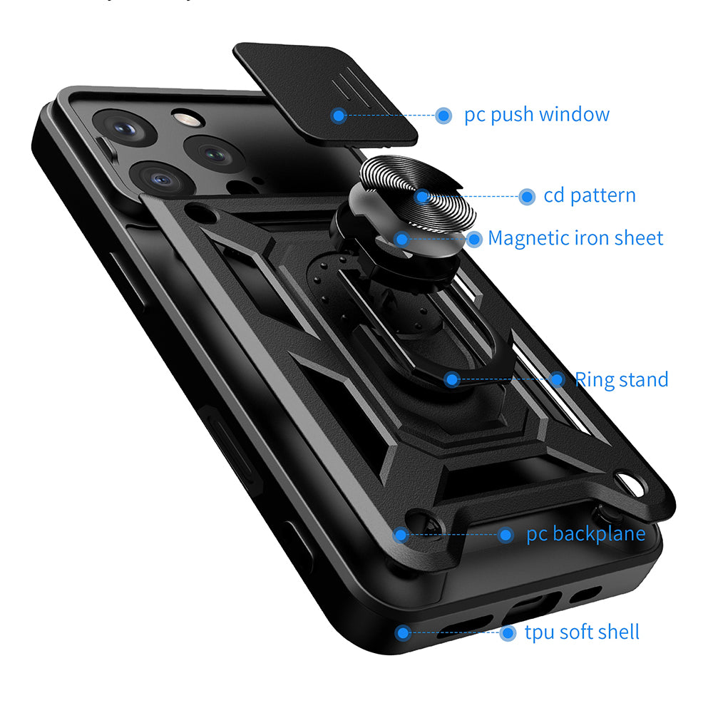 Puzdro pre Apple iPhone 16 Pro, Techsuit, CamShield, Zelené