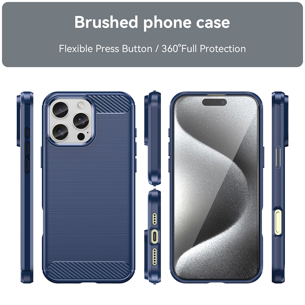 Obal na Apple iPhone 16 Pro, Techsuit, Karbón, Modrý