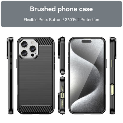 Obal na Apple iPhone 16 Pro, Techsuit, Karbón, Čierny