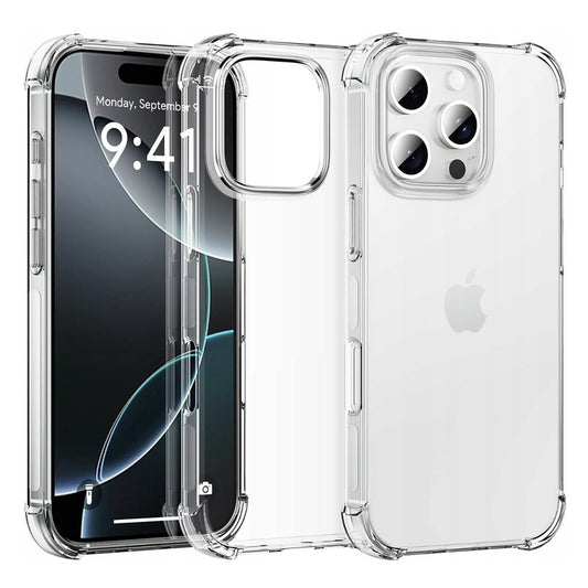 Puzdro pre Apple iPhone 16 Pro, Techsuit, Odolné proti nárazom Priehľadné (Veľký otvor na objektív), Priehľadné