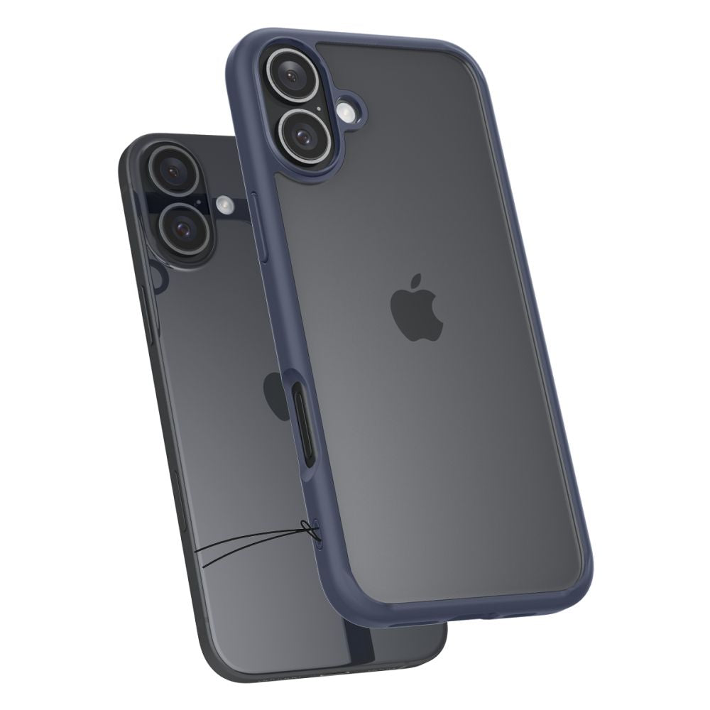 Puzdro pre Apple iPhone 16, Spigen, Ultra Hybrid, Tmavomodré