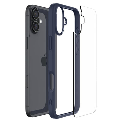 Puzdro pre Apple iPhone 16, Spigen, Ultra Hybrid, Tmavomodré