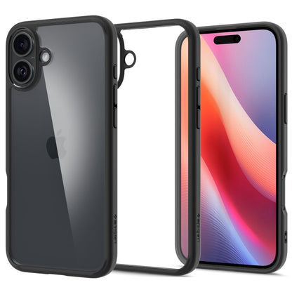 Puzdro pre Apple iPhone 16, Spigen, Ultra Hybrid, Matná čierna ACS08201