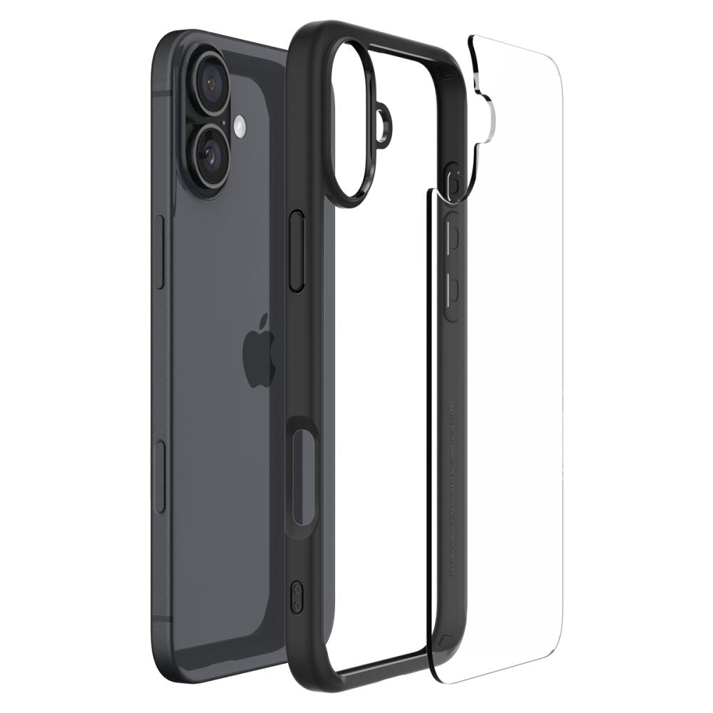 Puzdro pre Apple iPhone 16, Spigen, Ultra Hybrid, Matná čierna ACS08201