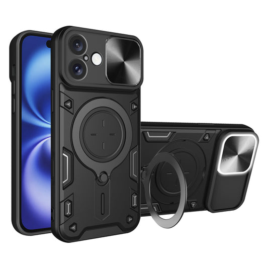 Puzdro pre Apple iPhone 16, Techsuit, CamGuard Pro, Čierna