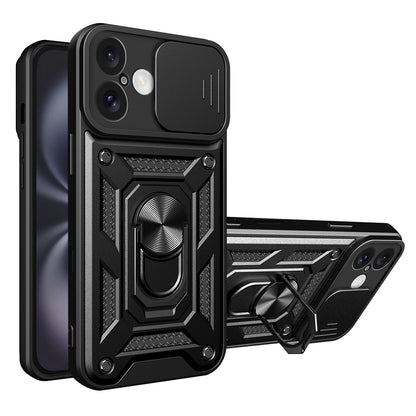 Puzdro pre Apple iPhone 16, Techsuit, CamShield, Čierne