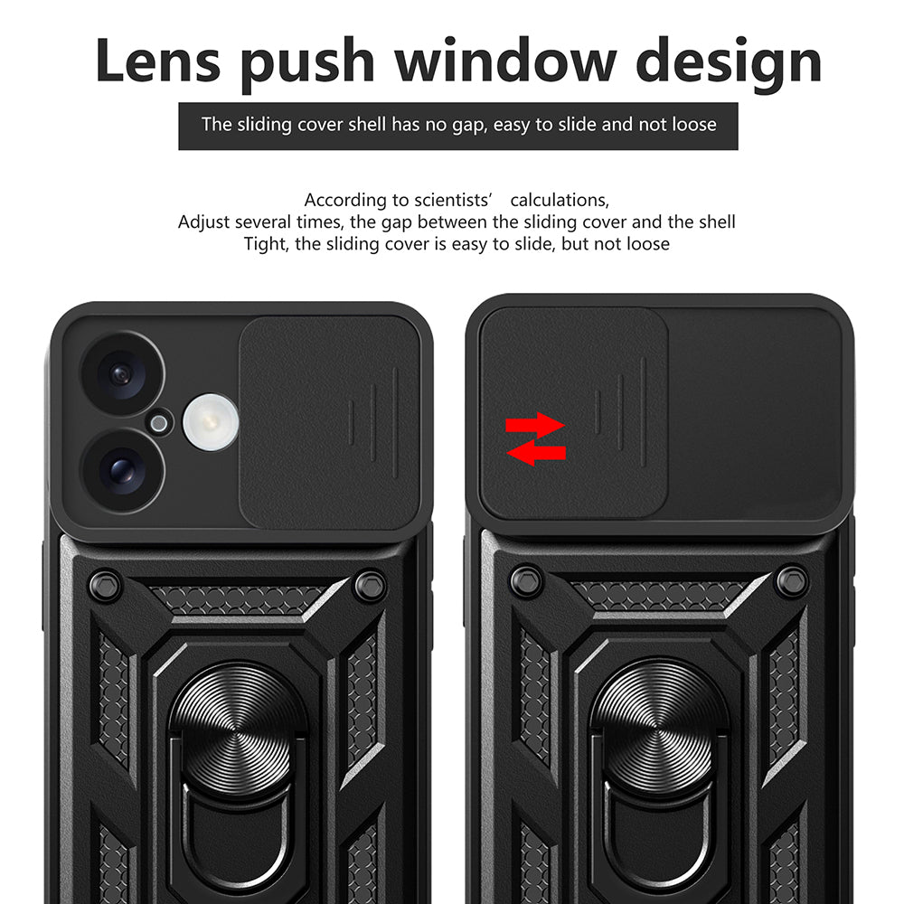 Puzdro pre Apple iPhone 16, Techsuit, CamShield, Čierne