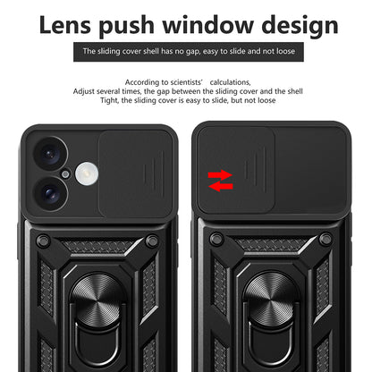 Puzdro pre Apple iPhone 16, Techsuit, CamShield, Čierne