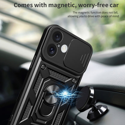 Puzdro pre Apple iPhone 16, Techsuit, CamShield, Čierne