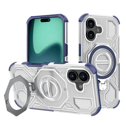Puzdro pre Apple iPhone 16, Techsuit, Carbon Shield Pro, Modrá