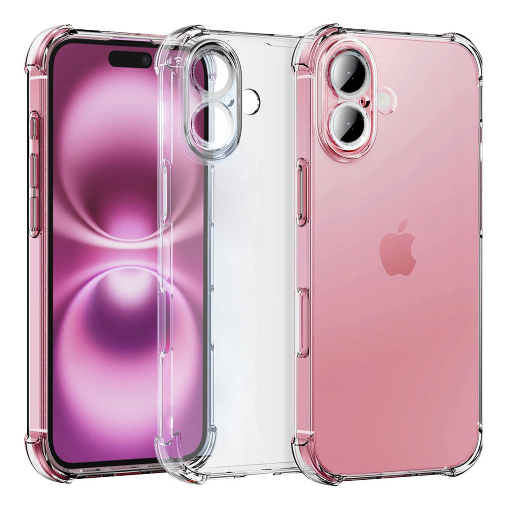 Obal na Apple iPhone 16, Techsuit, nárazuvzdorný priehľadný, transparentný