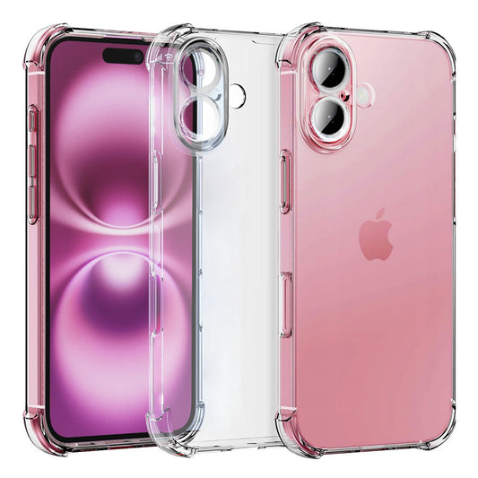 Obal na Apple iPhone 16, Techsuit, nárazuvzdorný priehľadný, transparentný