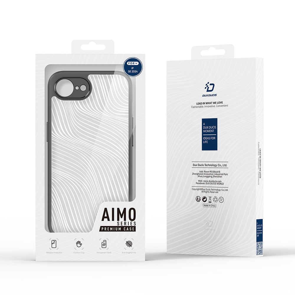 Puzdro pre Apple iPhone 16e, DUX DUCIS, Aimo, Čierne