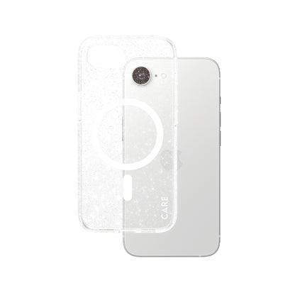 Puzdro pre Apple iPhone 16e, PanzerGlass, Care Urban Combat Star Lit, Biela Transparentná