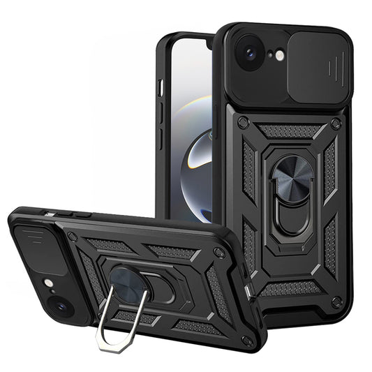 Puzdro pre Apple iPhone 17e / 16e, Techsuit, CamShield, Čierne