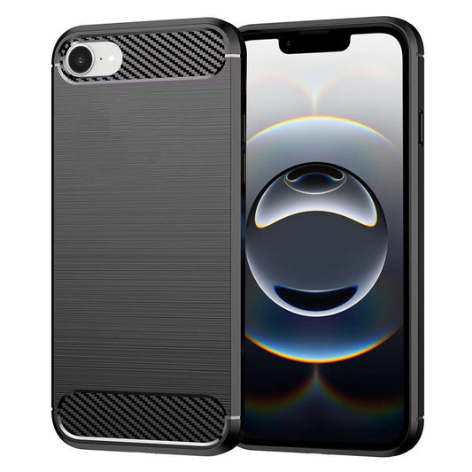 Obal na Apple iPhone 17e / 16e, Techsuit, Karbón, Čierny