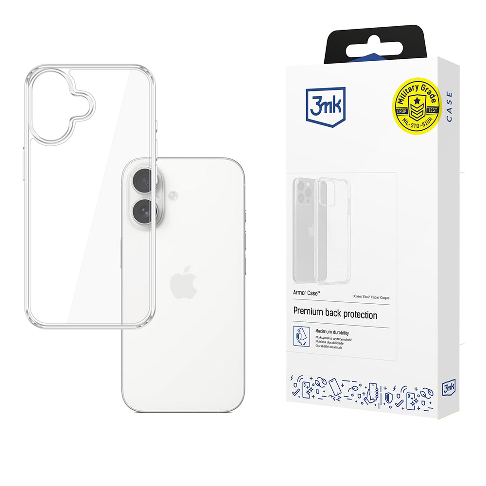 Puzdro pre Apple iPhone 17, 3MK, Armor, Transparenté