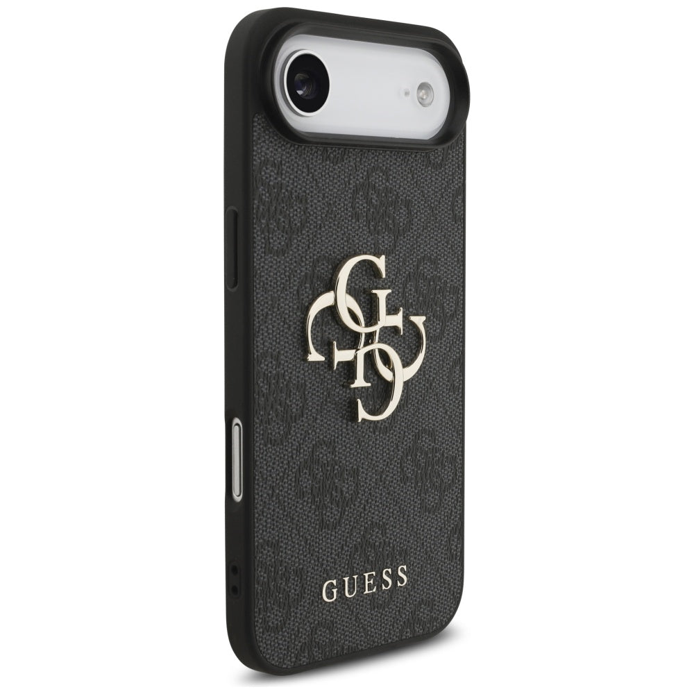 Puzdro pre Apple iPhone 17 Air, Guess, 4G Classic Logo with Strap, Čierne