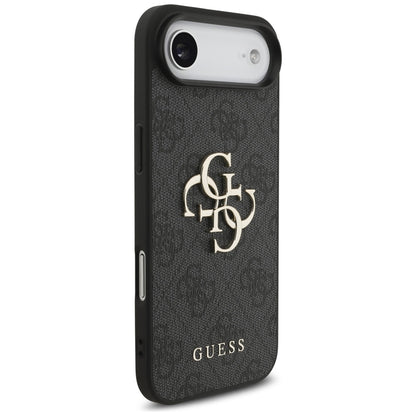 Puzdro pre Apple iPhone 17 Air, Guess, 4G Classic Logo with Strap, Čierne