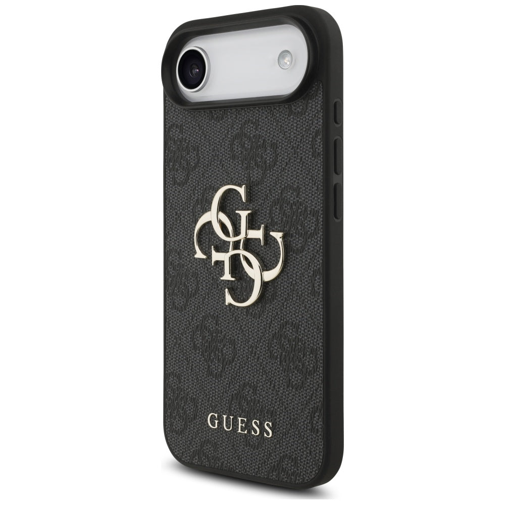 Puzdro pre Apple iPhone 17 Air, Guess, 4G Classic Logo with Strap, Čierne